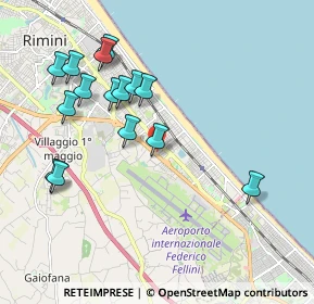 Mappa Via Santorre di Santarosa, 47924 Rimini RN, Italia (2.05067)