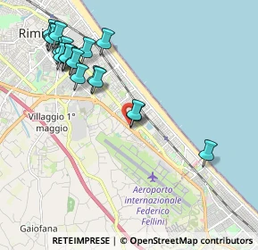 Mappa Via Santorre di Santarosa, 47924 Rimini RN, Italia (2.345)