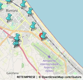 Mappa Via Santorre di Santarosa, 47924 Rimini RN, Italia (3.03818)