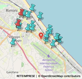 Mappa Via Santorre di Santarosa, 47924 Rimini RN, Italia (1.789)