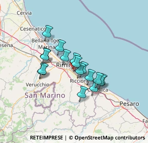 Mappa Viale Latina, 47924 Rimini RN, Italia (10.11294)