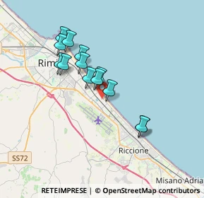 Mappa Viale Latina, 47924 Rimini RN, Italia (3.06)