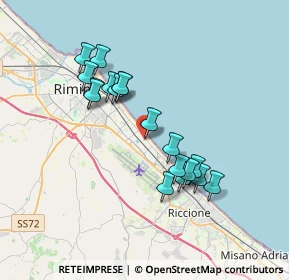 Mappa Viale Latina, 47924 Rimini RN, Italia (3.29111)