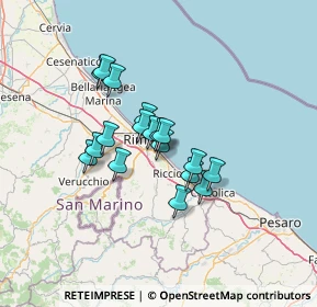 Mappa Via Gerolamo Cardano, 47924 Rimini RN, Italia (9.64667)