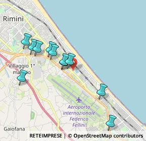 Mappa Via Gerolamo Cardano, 47924 Rimini RN, Italia (1.90364)