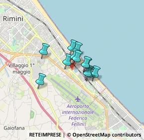 Mappa Via Gerolamo Cardano, 47924 Rimini RN, Italia (0.91083)