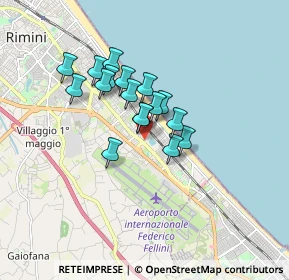 Mappa Via Gerolamo Cardano, 47924 Rimini RN, Italia (1.24471)