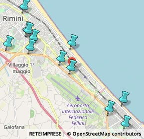 Mappa Via Gerolamo Cardano, 47924 Rimini RN, Italia (2.70667)