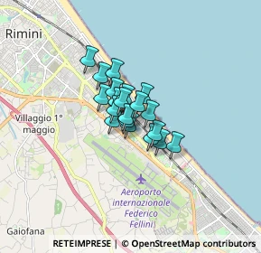 Mappa Via Gerolamo Cardano, 47924 Rimini RN, Italia (0.8365)
