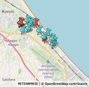 Mappa Via Gerolamo Cardano, 47924 Rimini RN, Italia (1.65647)