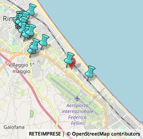 Mappa Via Gerolamo Cardano, 47924 Rimini RN, Italia (2.98722)