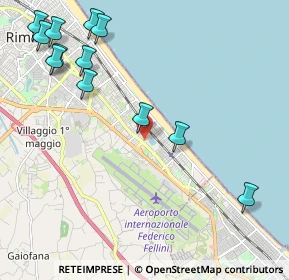 Mappa Via Gerolamo Cardano, 47924 Rimini RN, Italia (2.72667)