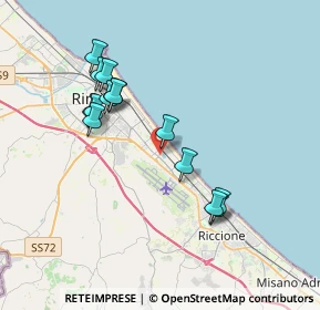 Mappa Via Gerolamo Cardano, 47924 Rimini RN, Italia (3.55571)