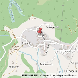 Mappa Via Sant'Ippolito, 99, 59024 Vernio, Prato (Toscana)