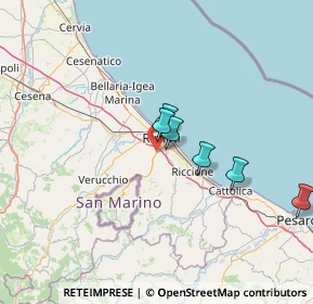 Mappa Via dell'Orso, 47923 Rimini RN, Italia (36.88462)