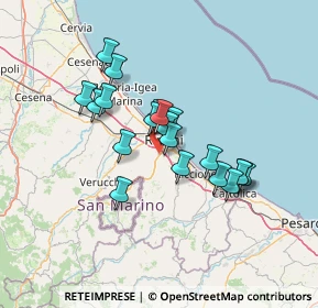 Mappa Via dell'Orso, 47923 Rimini RN, Italia (11.147)