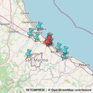 Mappa Via dell'Orso, 47923 Rimini RN, Italia (8.05077)