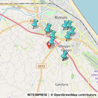 Mappa Via dell'Orso, 47923 Rimini RN, Italia (1.60545)