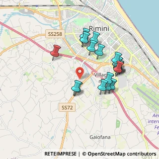 Mappa Via dell'Orso, 47923 Rimini RN, Italia (1.7325)