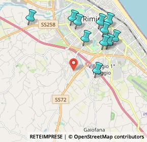 Mappa Via dell'Orso, 47923 Rimini RN, Italia (2.29091)