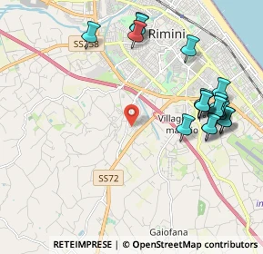 Mappa Via dell'Orso, 47923 Rimini RN, Italia (2.375)