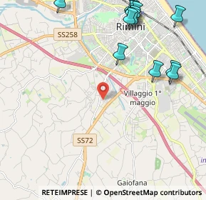 Mappa Via dell'Orso, 47923 Rimini RN, Italia (2.88538)