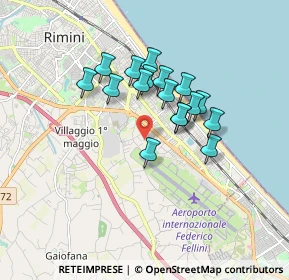 Mappa 47924 Rimini RN, Italia (1.36882)