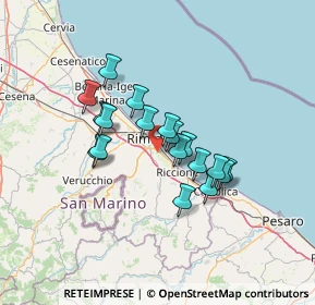 Mappa 47924 Rimini RN, Italia (10.52667)