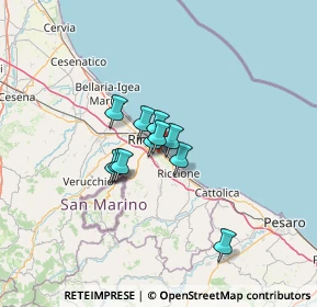 Mappa 47924 Rimini RN, Italia (7.89727)
