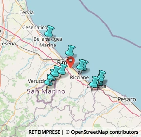 Mappa 47924 Rimini RN, Italia (10.94167)