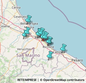 Mappa 47924 Rimini RN, Italia (7.87538)