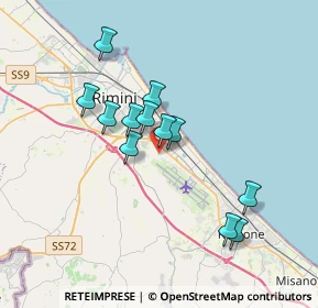 Mappa 47924 Rimini RN, Italia (3.08667)