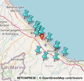 Mappa 47924 Rimini RN, Italia (5.94786)