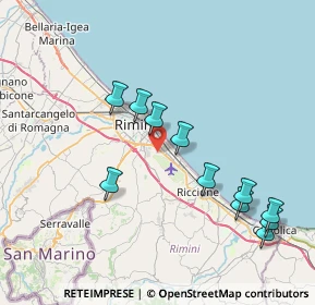 Mappa 47924 Rimini RN, Italia (8.17364)