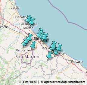 Mappa Via Giorgio Ambrosoli, 47924 Rimini RN, Italia (9.61389)