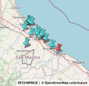 Mappa Via Giorgio Ambrosoli, 47924 Rimini RN, Italia (11.44)