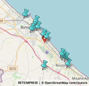 Mappa Via Giorgio Ambrosoli, 47924 Rimini RN, Italia (3.61667)