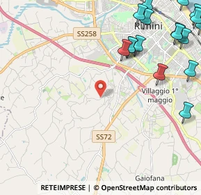 Mappa Via S. Lorenzo a Monte, 47923 Rimini RN, Italia (3.42579)