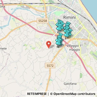 Mappa Via S. Lorenzo a Monte, 47923 Rimini RN, Italia (1.59615)