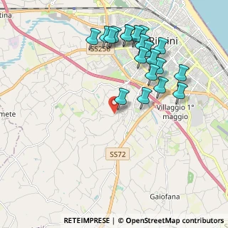 Mappa Via S. Lorenzo a Monte, 47923 Rimini RN, Italia (2.1985)