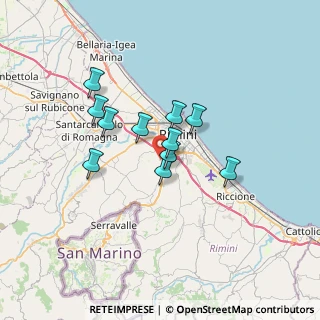 Mappa Via S. Lorenzo a Monte, 47923 Rimini RN, Italia (5.15636)