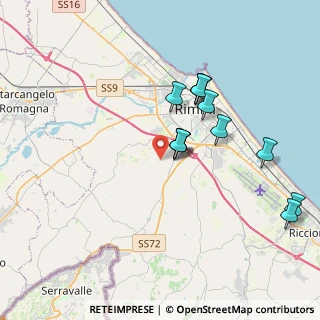 Mappa Via S. Lorenzo a Monte, 47923 Rimini RN, Italia (3.6225)