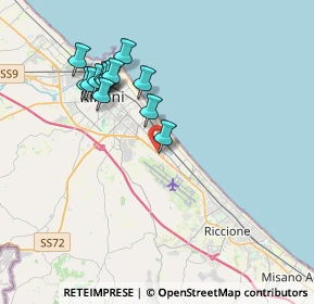 Mappa Strada statale 16 Adriatica, 47924 Rimini RN, Italia (3.61923)