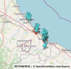 Mappa Via Barattona, 47924 Rimini RN, Italia (8.57333)