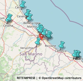 Mappa Via Barattona, 47924 Rimini RN, Italia (17.30813)