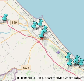Mappa Via Reno, 47924 Rimini RN, Italia (5.59545)
