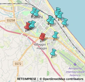 Mappa Via Reno, 47924 Rimini RN, Italia (1.79938)