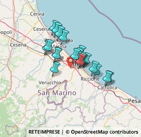 Mappa Via della Grottazza, 47923 Rimini RN, Italia (9.601)