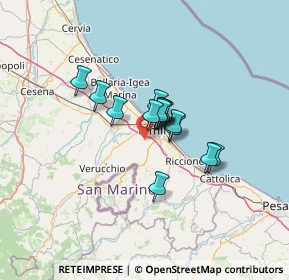Mappa Via della Grottazza, 47923 Rimini RN, Italia (7.86733)