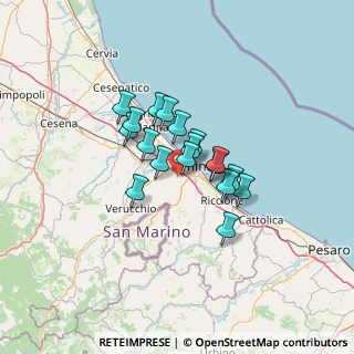 Mappa Via della Grottazza, 47923 Rimini RN, Italia (8.97111)